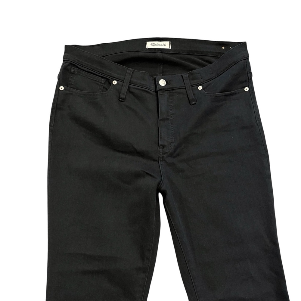 Madewell Jeans Women’s 33 Black 9” High Rise Skinny LIKE NEW - Picture 3 of 8